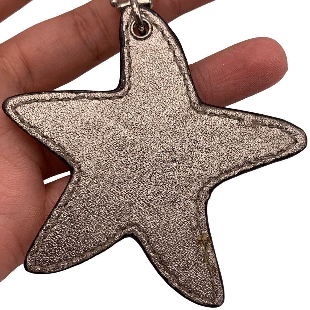 COACH Star Signature Hang Tag Bag Charm Key Fob