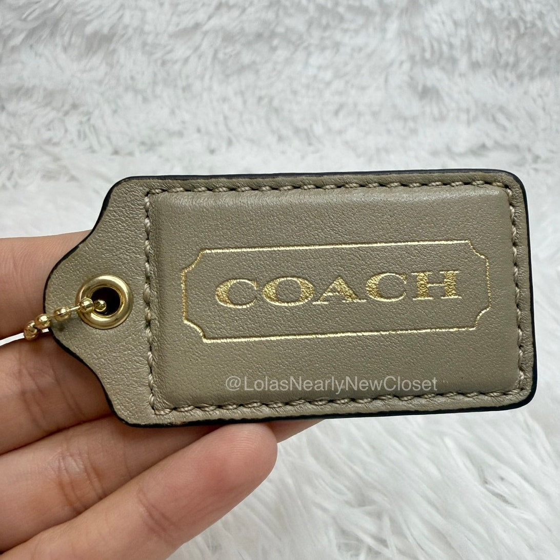 2.5" y2k COACH 70" Anniversary Fob Bag Charm Hang tag Hangtag