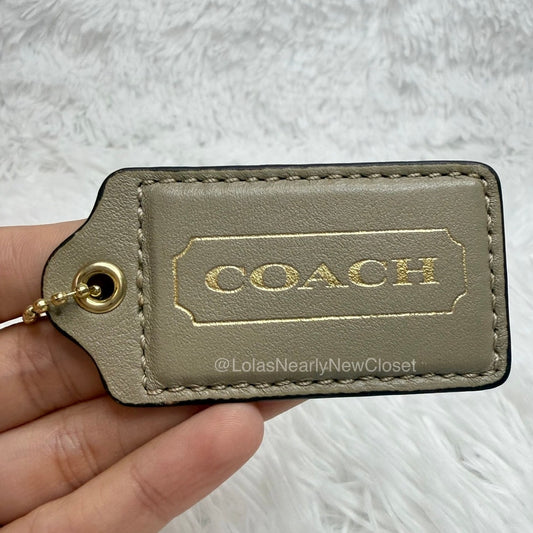 2.5" y2k COACH 70" Anniversary Fob Bag Charm Hang tag Hangtag