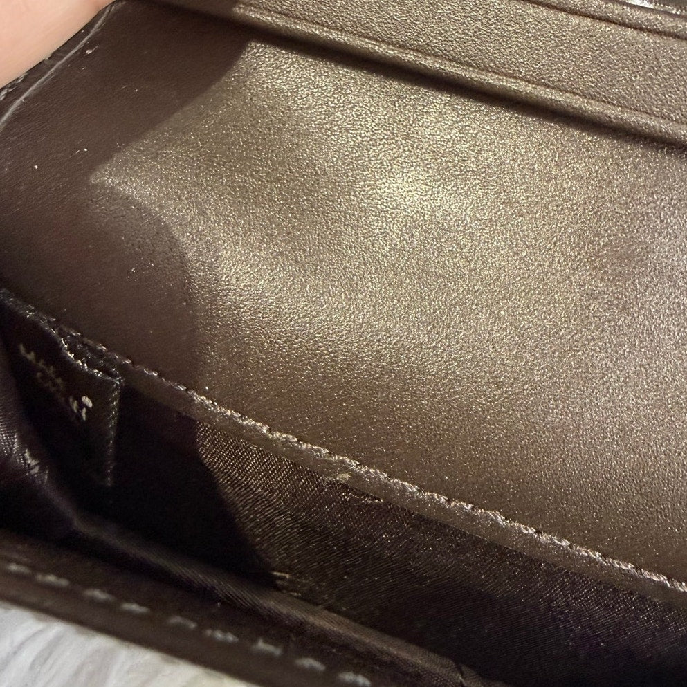y2k Coach Brown Card Holder Wallet