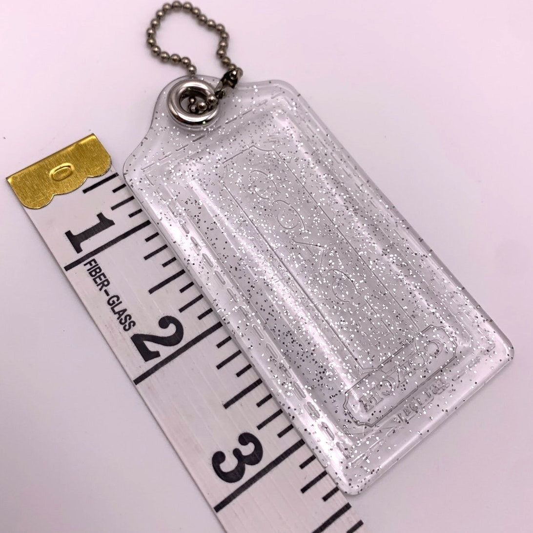 COACH Poppy Glitter Clear Replacement Hang Tag Bag