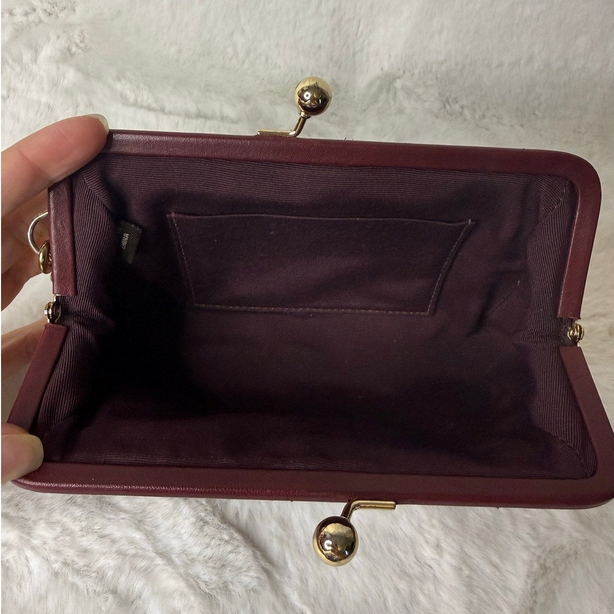 y2k Coach Vintage Plum Kisslock Wristlet