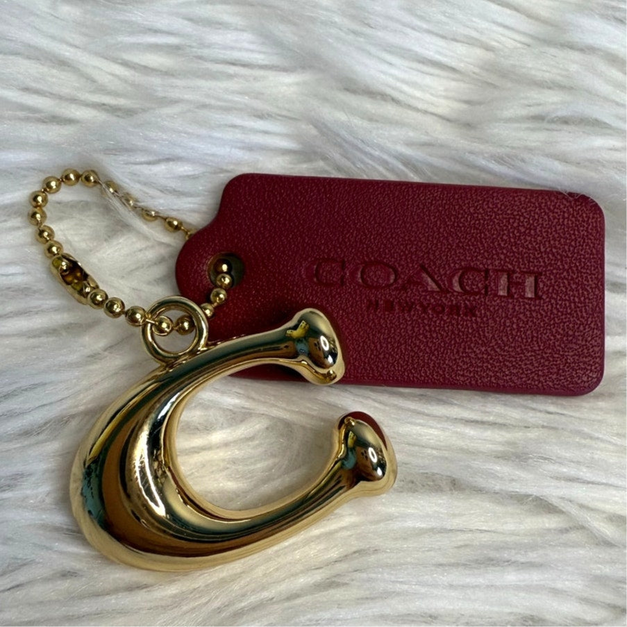 COACH Replacement "C" Hang Tag Hangtag Key Fob Bag Charm