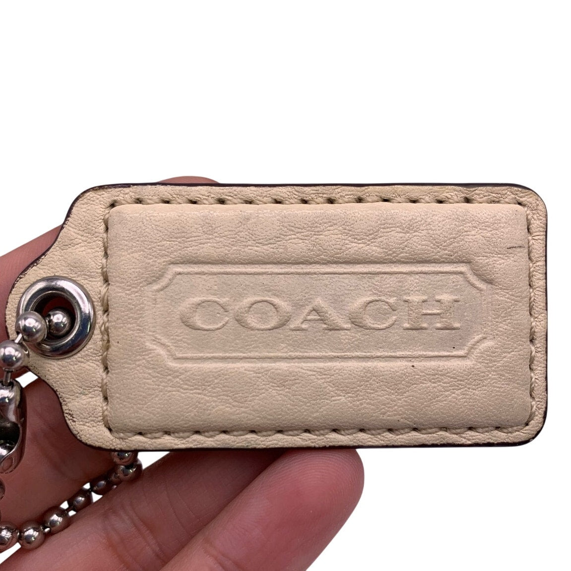 2" COACH Fob Bag Charm Hang tag Hangtag