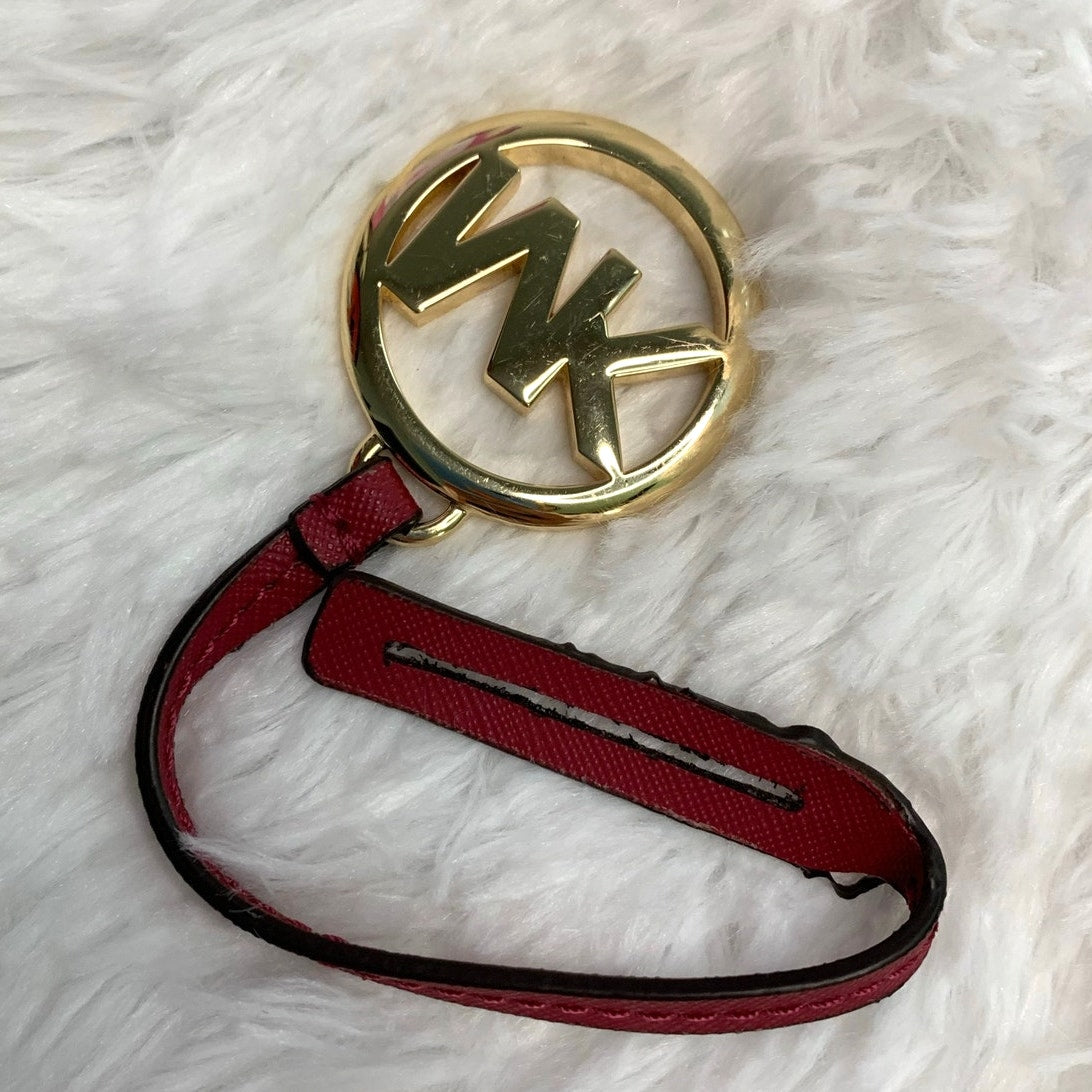 MICHAEL KORS Dark Red Metal Bag Charm