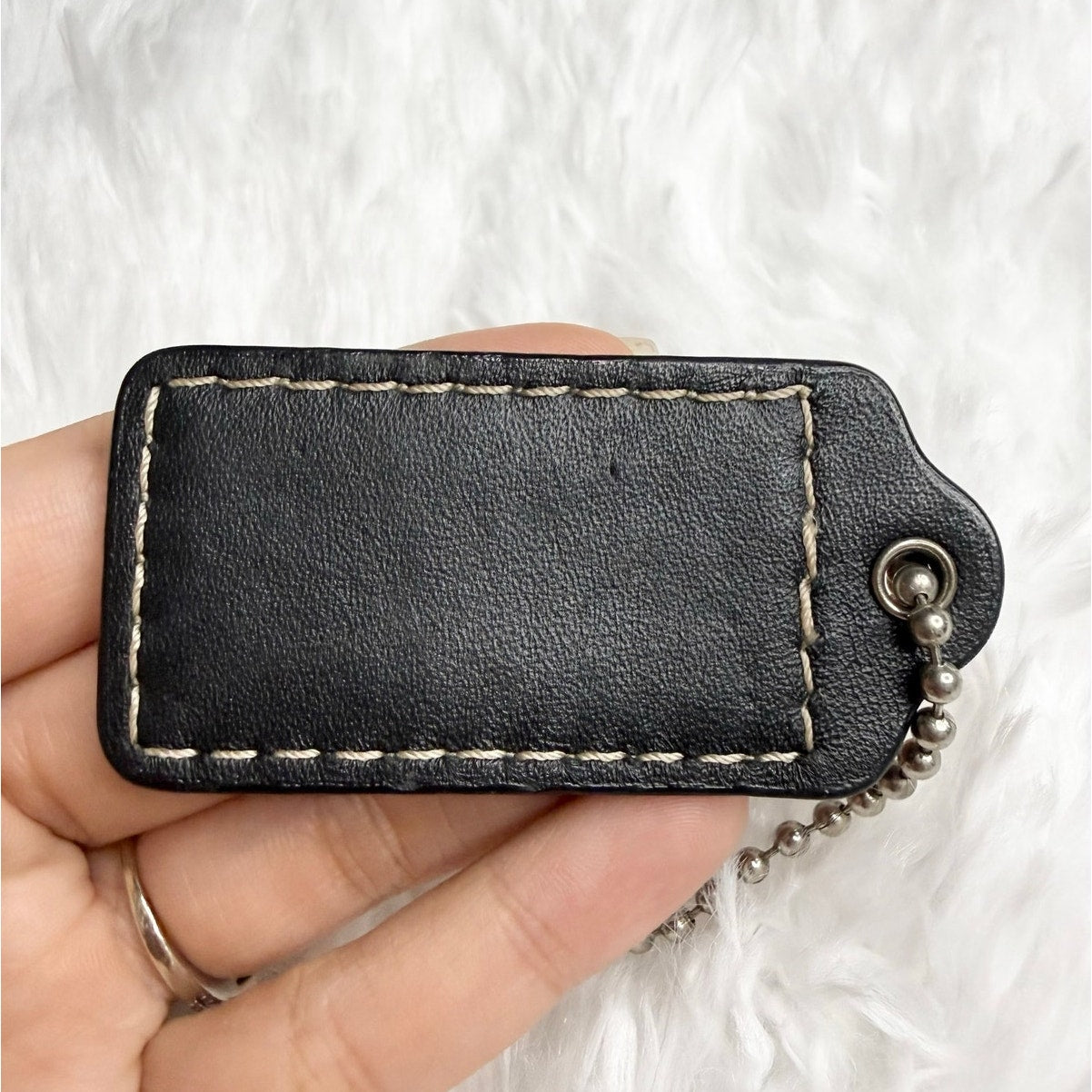 2” COACH Fob Bag Charm Hang tag Hangtag
