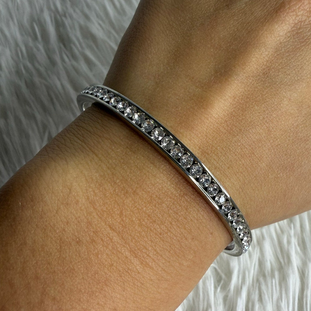 Coach Bangle Bracelet Silver Plated