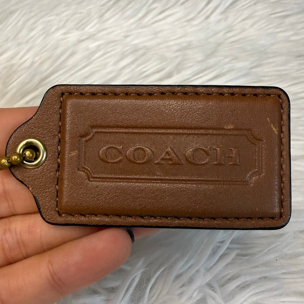 2.5" COACH Fob Bag Charm Hang tag Hangtag