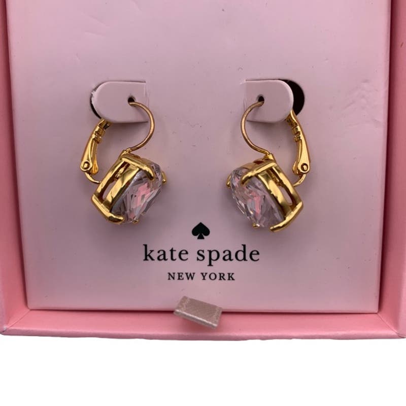 NWT Kate Spade New York Clear Earrings