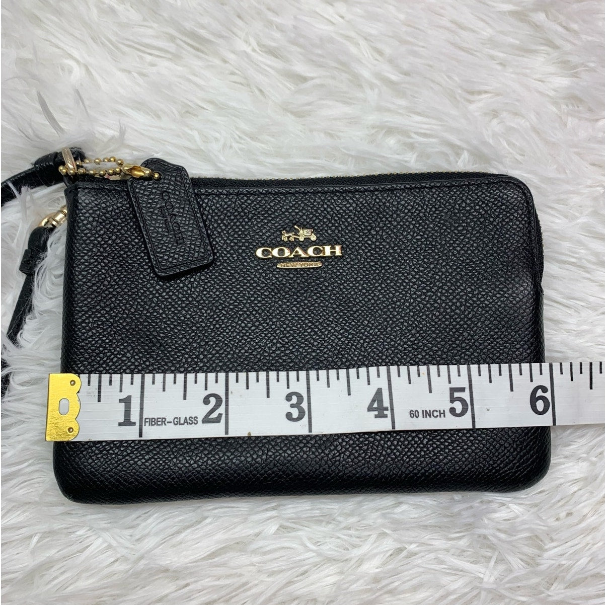 COACH Black Wristlet