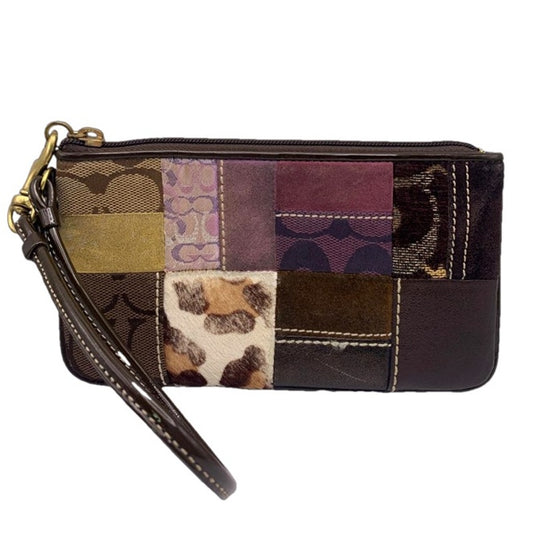 COACH Patchwork Multi-color Wristlet