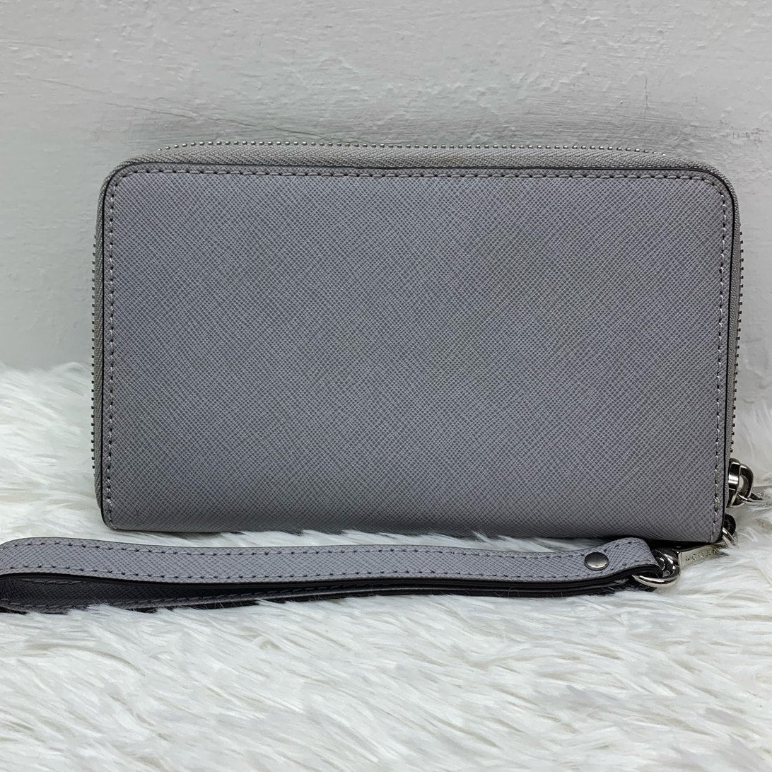 Michael Kors Gray Medium Zip Around Wallet