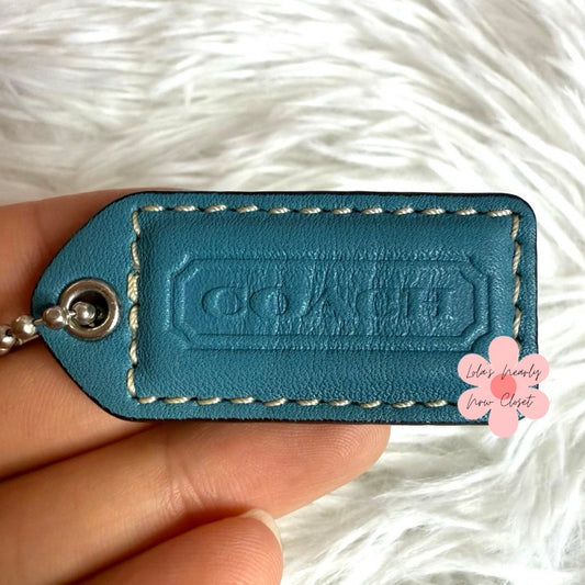 1.5" y2k COACH Fob Bag Charm Hang tag Hangtag