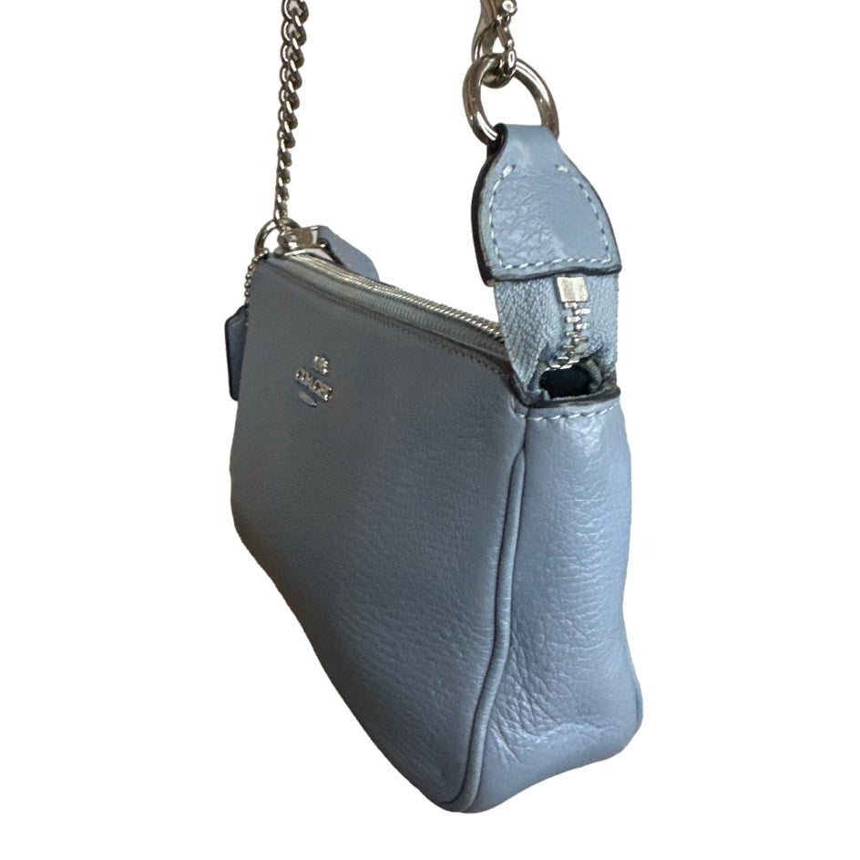 COACH Nolita 19 Pebble Blue Mini Purse / Small Purse / Wristlet