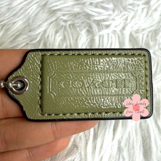 2" COACH Fob Bag Charm Hang tag Hangtag