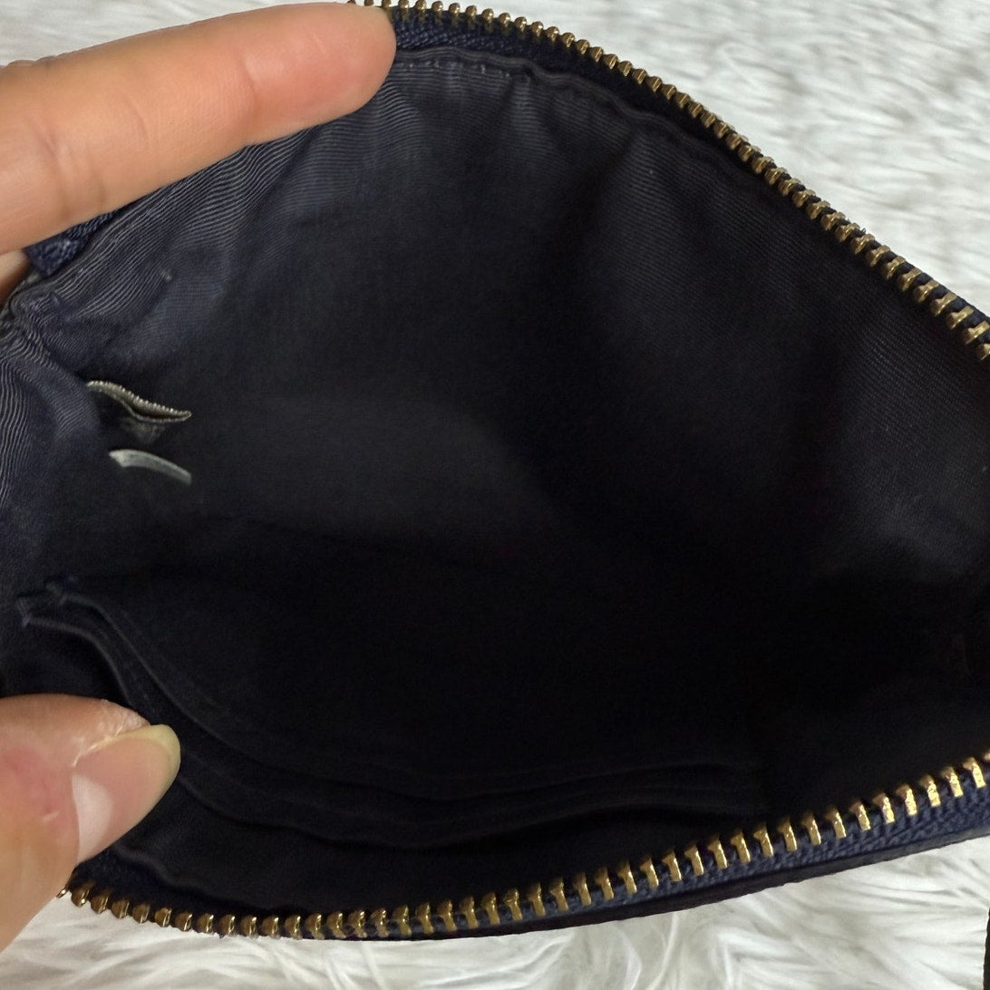 COACH NAVY Wristlet