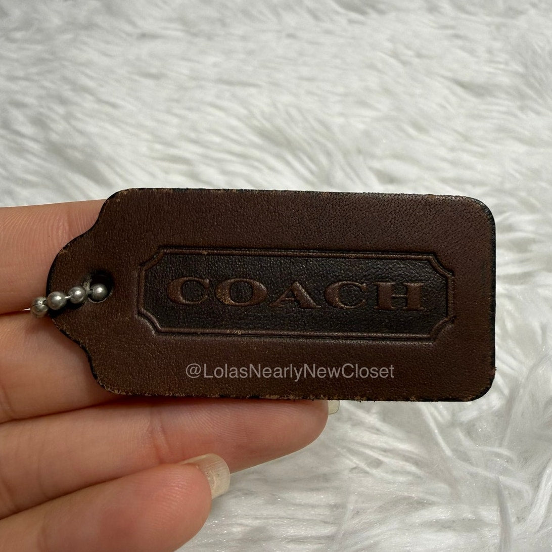 2" Vintage COACH Fob Bag Charm Hang tag Hangtag