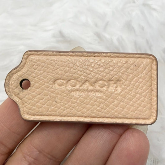 1.5" COACH Fob Bag Charm Hang tag Hangtag