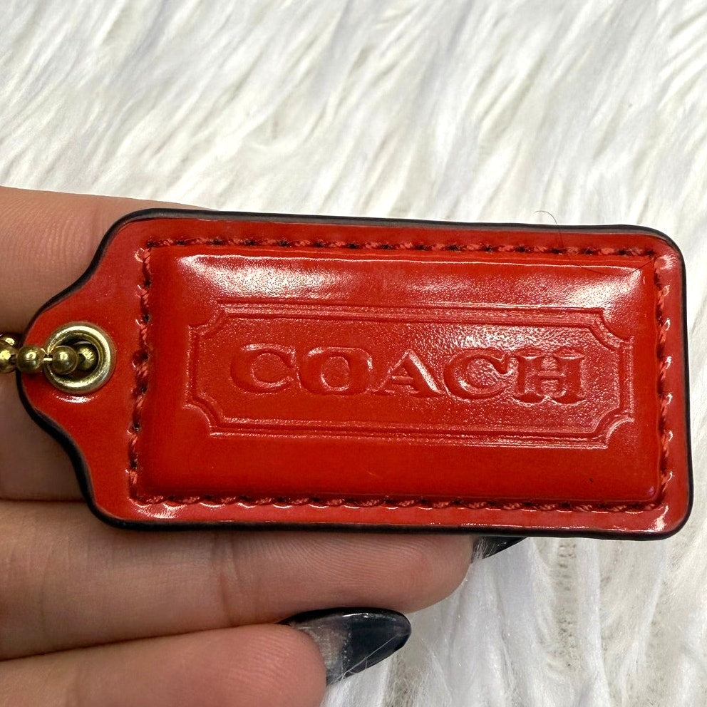 2" COACH Fob Bag Charm Hang tag Hangtag