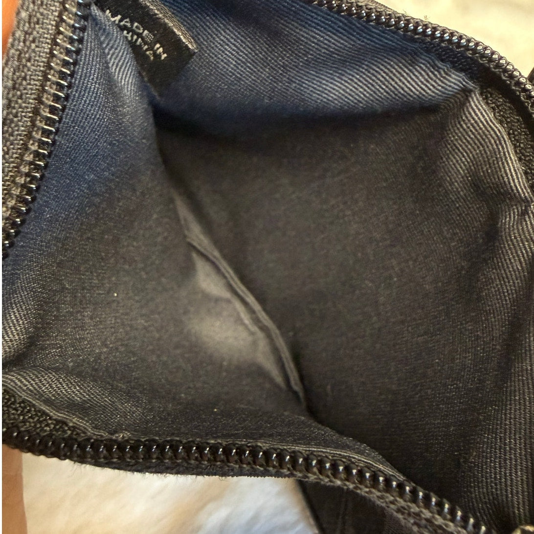 y2k COACH Black Signature Canvas Wristlet