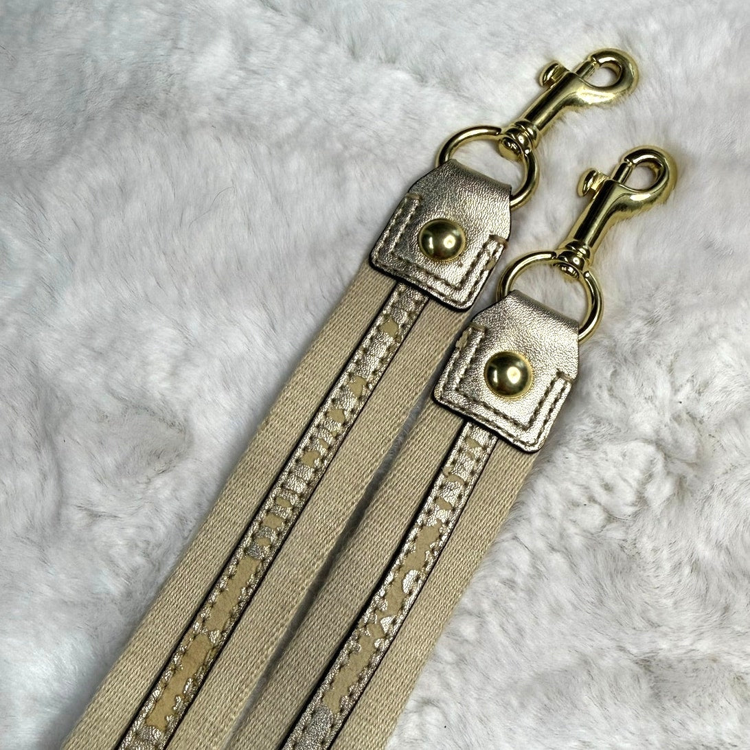 Coach Poppy Gold Cream Replacement Strap