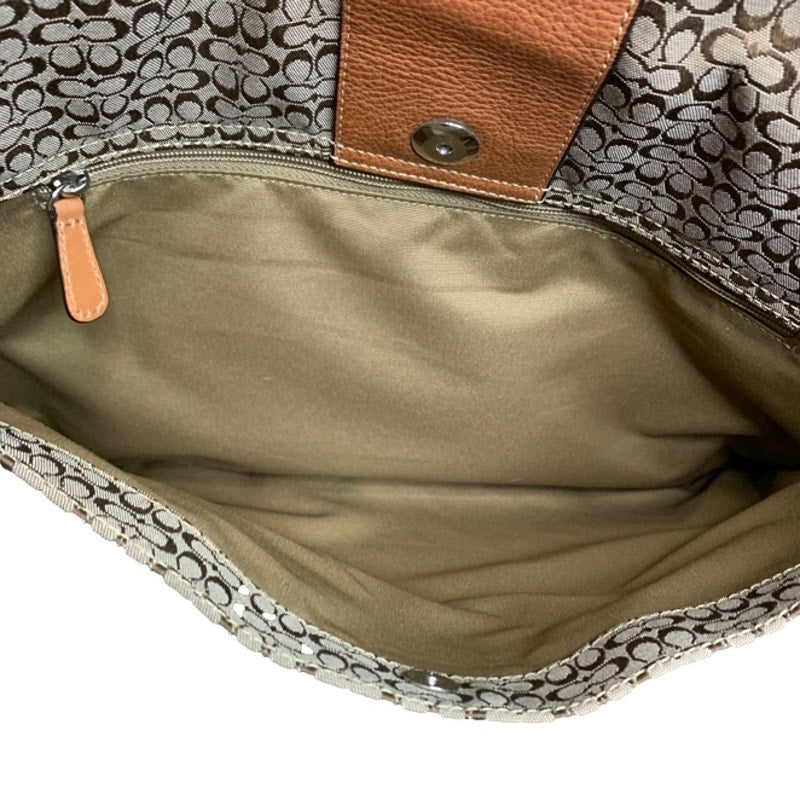y2k COACH Signature Canvas Hudson Commuter Messenger Laptop Bag