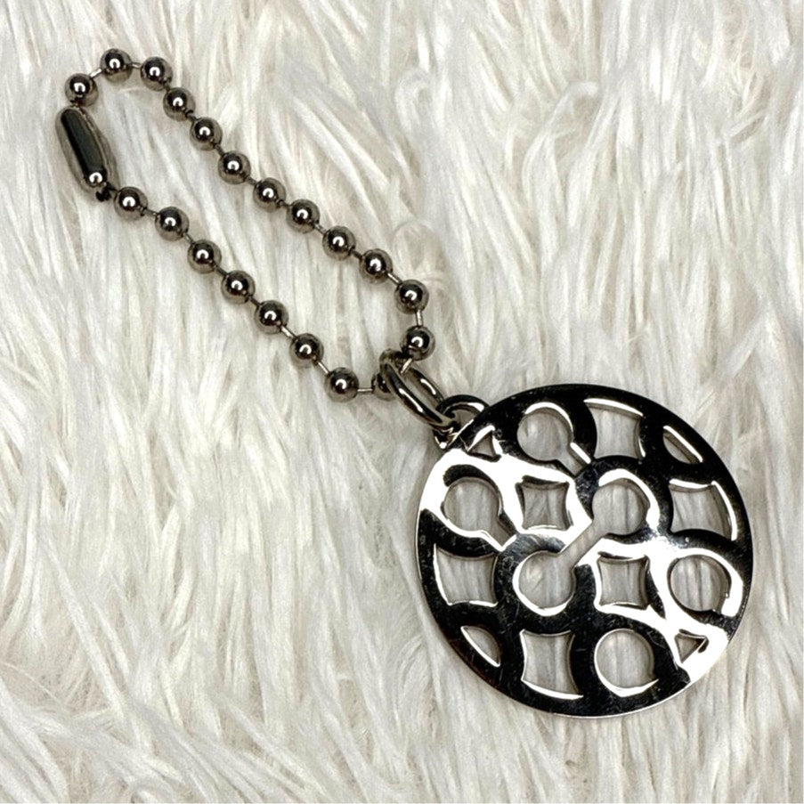 1.5" Coach Metal Circle Replacement Hangtag Hang Tag Bag Charm