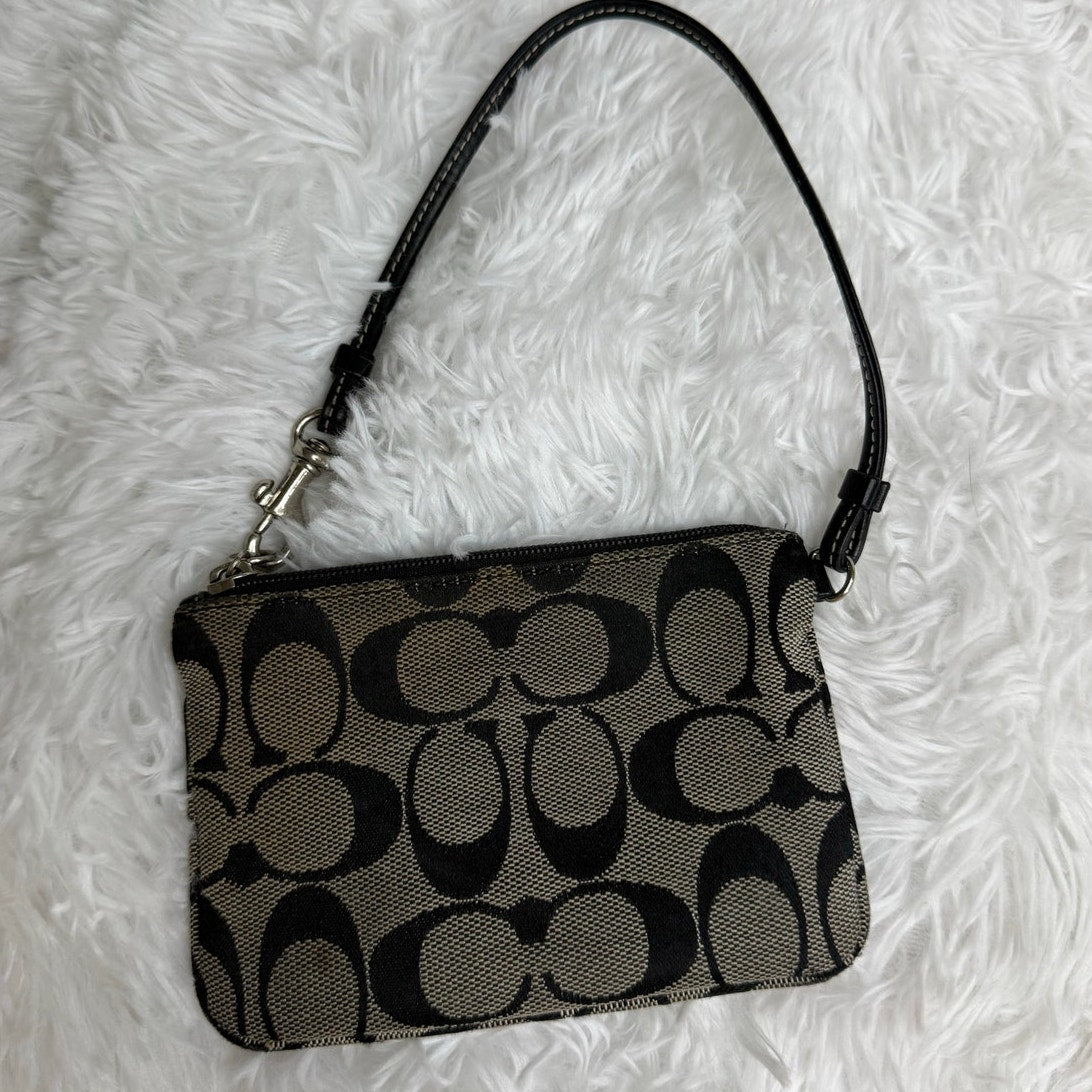 y2k Coach Black Wristlet