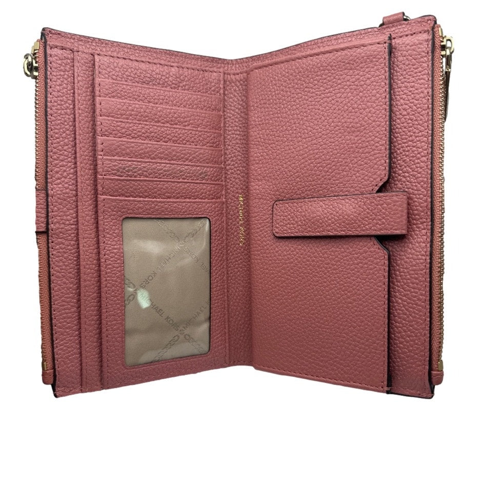 MICHAEL KORS Pink Wallet w/ Phone Holder