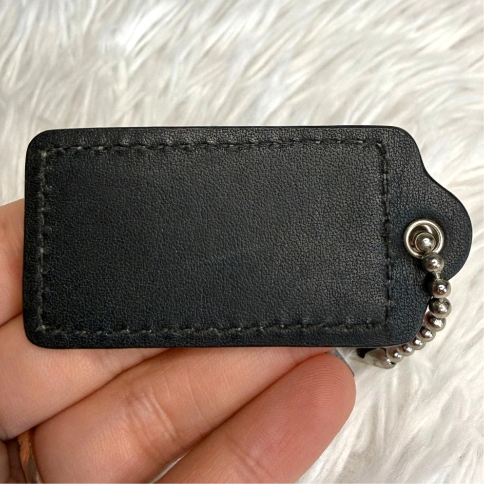 2" COACH Fob Bag Charm Hang tag Hangtag