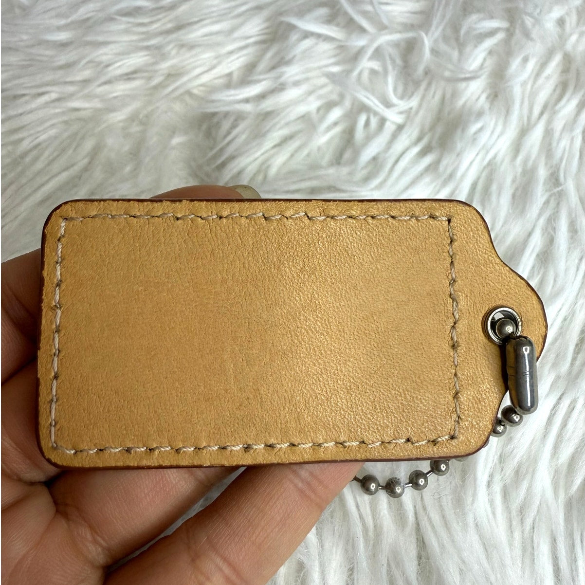 2.5" COACH  Fob Bag Charm Hang tag Hangtag