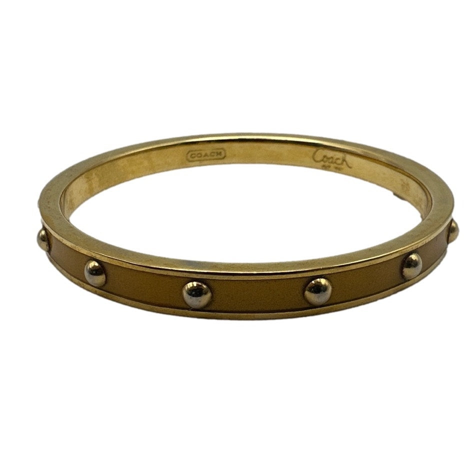 COACH Stud Bangle Bracelet Gold-tone plated