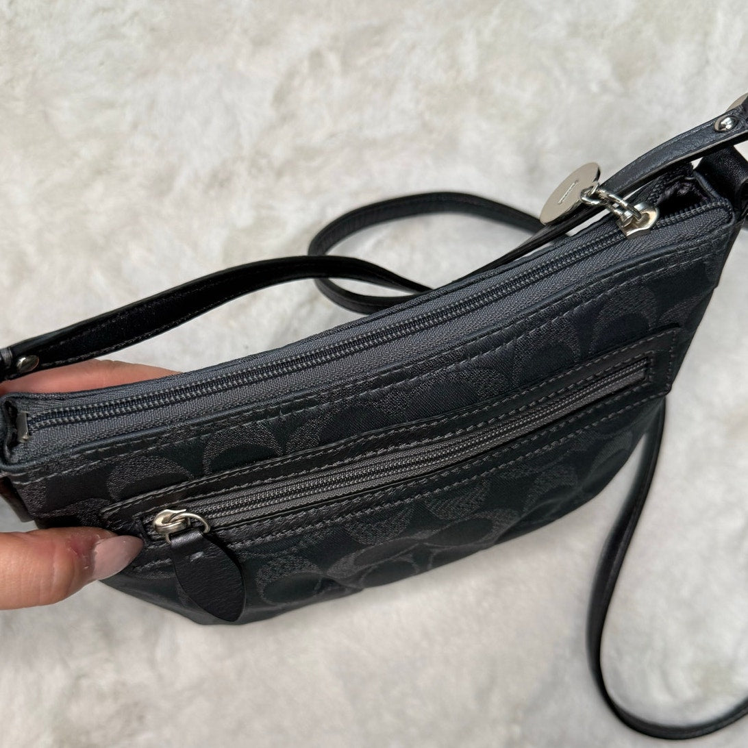 COACH Gray Silver Crossbody