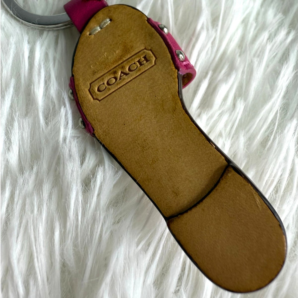 y2k COACH Sandal Bag Charm Key Chain