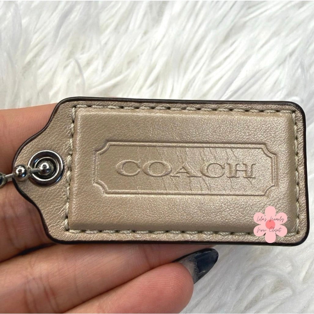 2" COACH Fob Bag Charm Hang tag Hangtag
