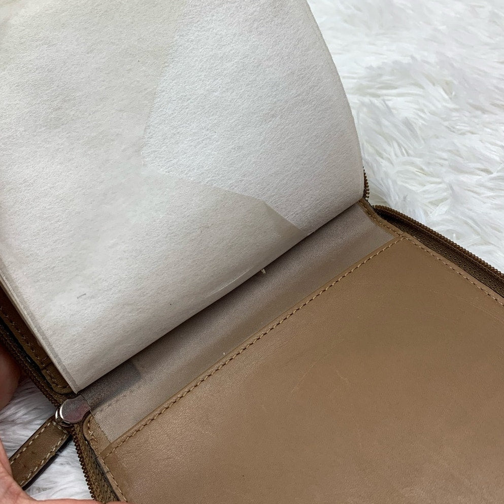 Vintage COACH Brown Signature Canvas CD Case