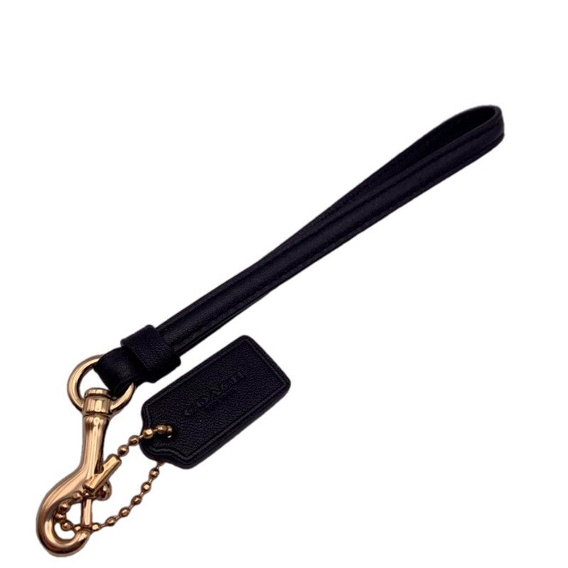 COACH Black Gold Replacement Wristlet Strap and Hangtag