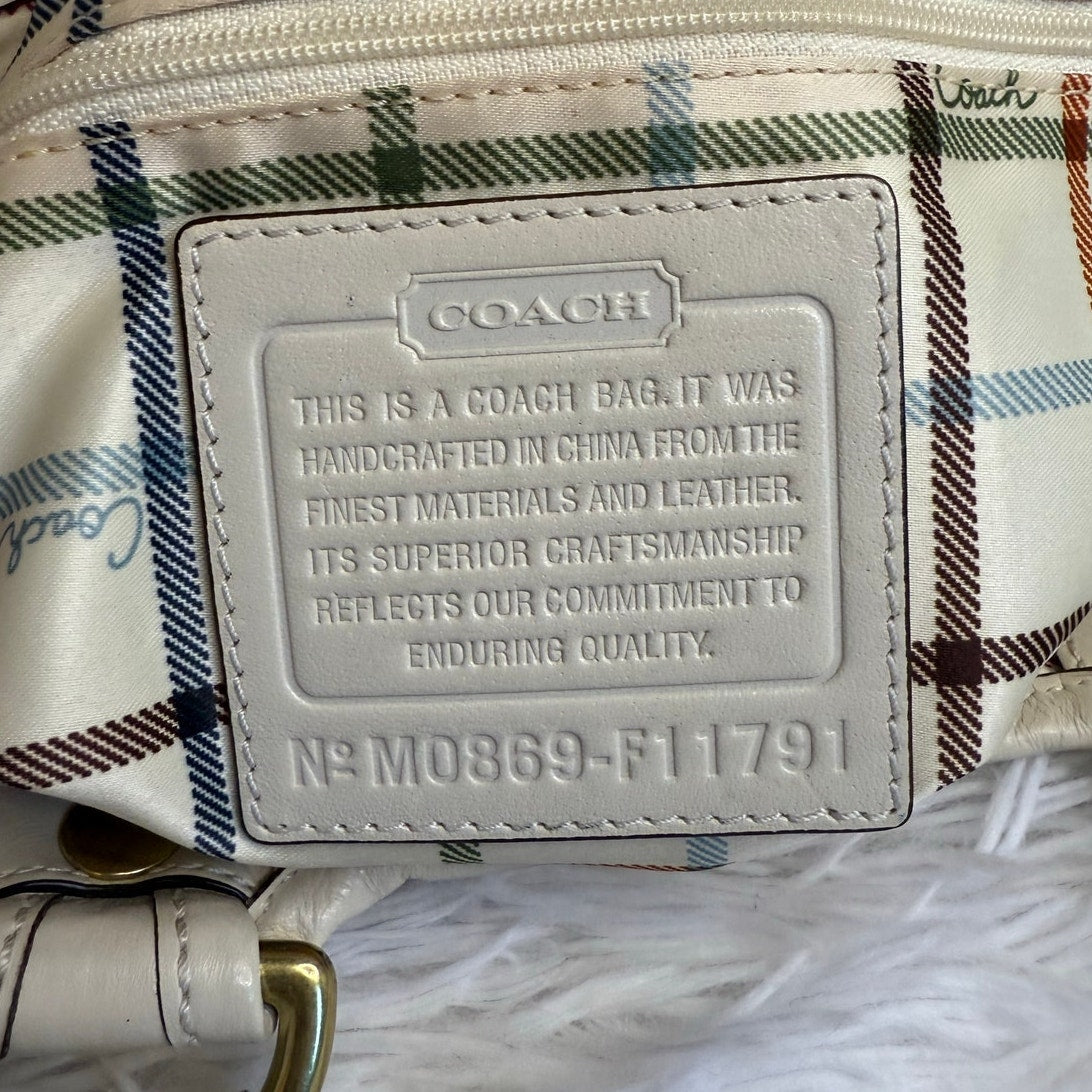 y2k COACH 2008 11791 Heritage Striped Tote Handbag