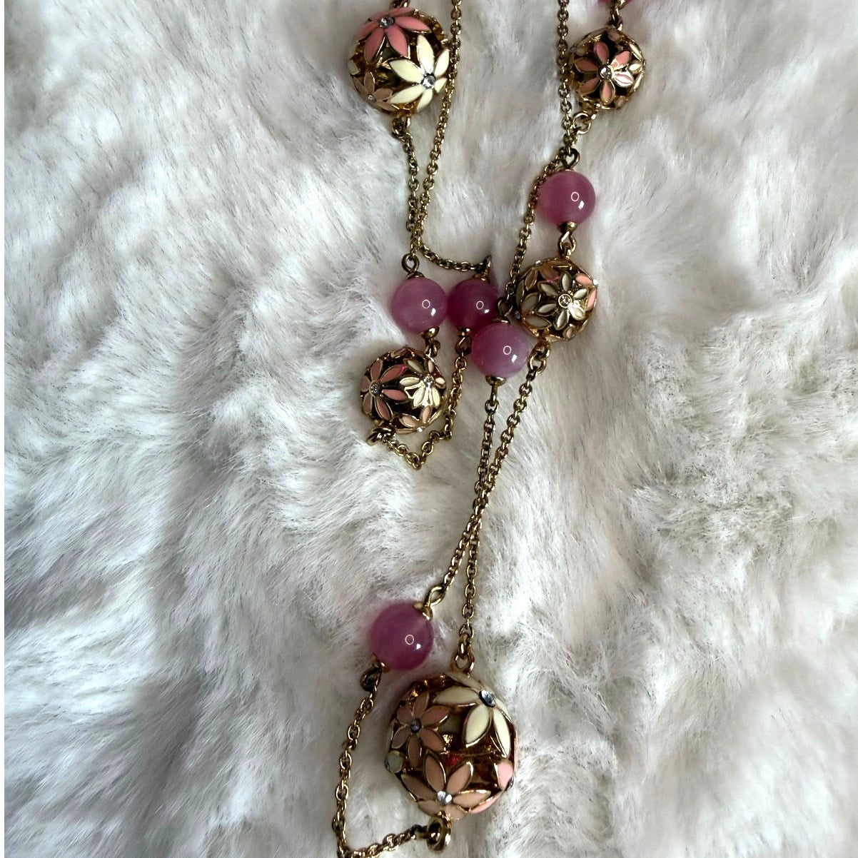 Kate Spade ‘at first blush’ wallflower long necklace