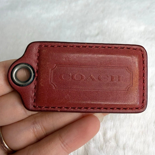 2.5" COACH Fob Bag Charm Hang tag Hangtag