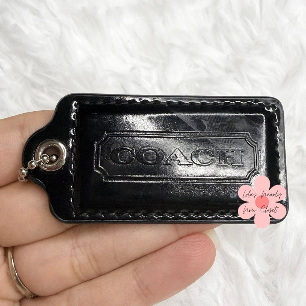 2” COACH Fob Bag Charm Hang tag Hangtag
