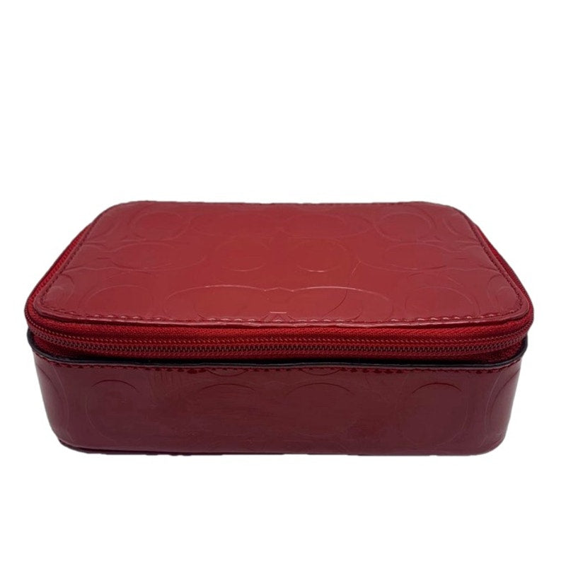 COACH Red Signature Jewelry Box