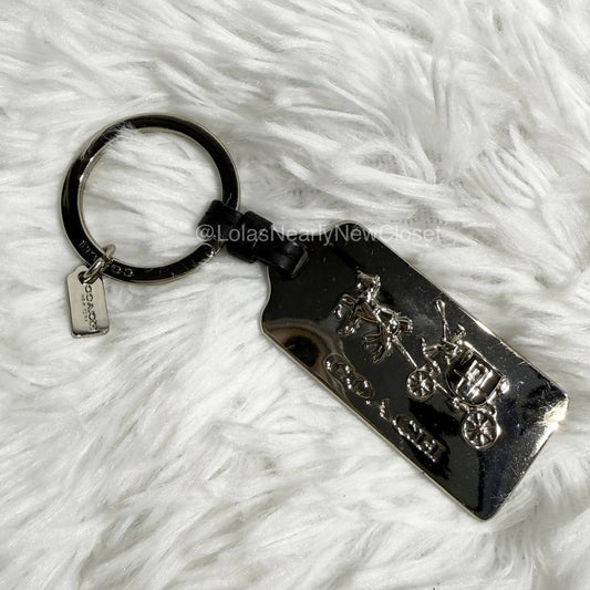 2" COACH Carriage Hangtag Bag Charm Key Fob