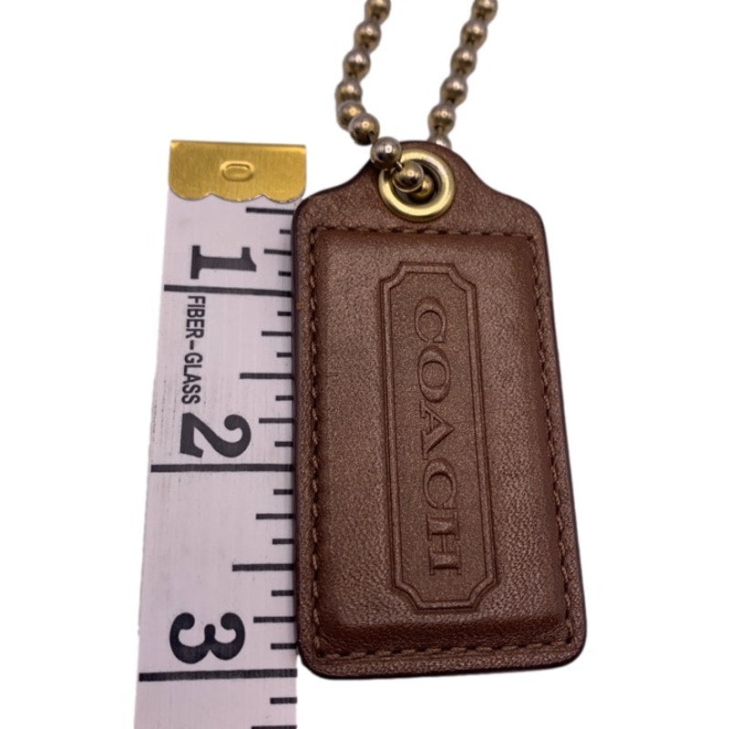 COACH Brown HangTag Bag Charm Fob