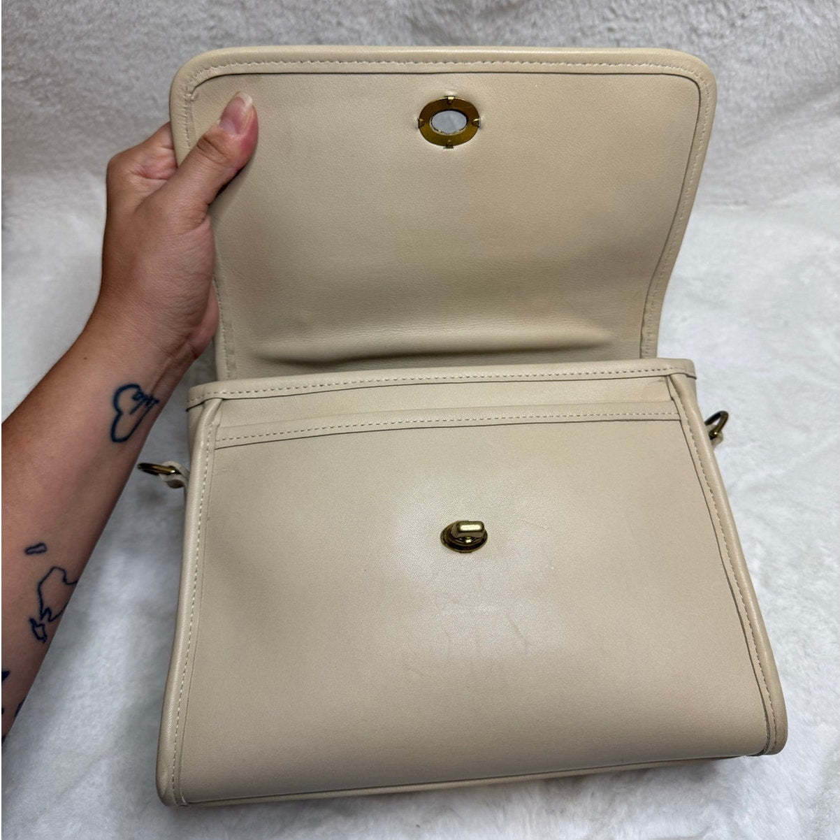 Vintage Coach Court 9870 Satchel Top Handle Crossbody Bag