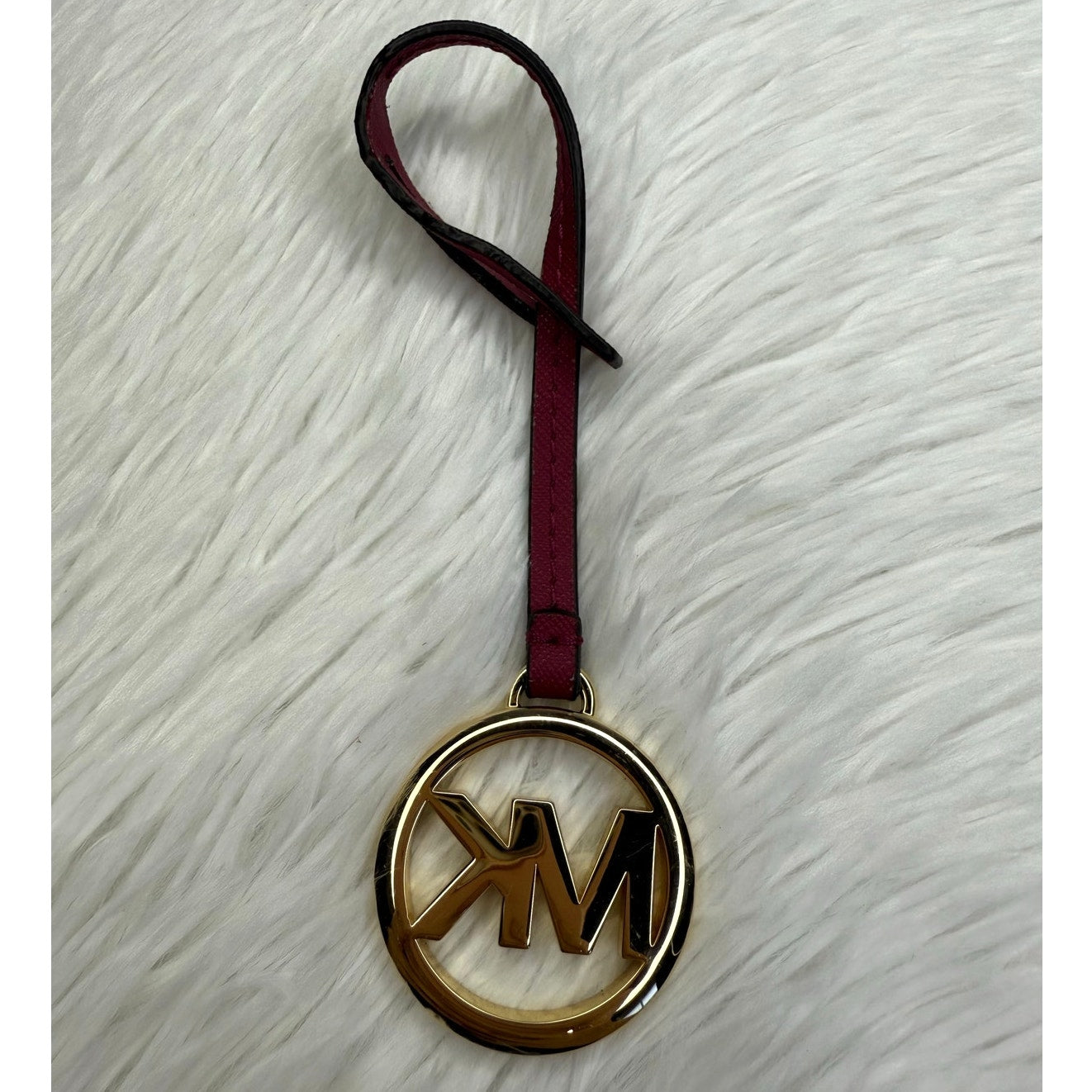 MICHAEL KORS Dark Red Metal Bag Charm