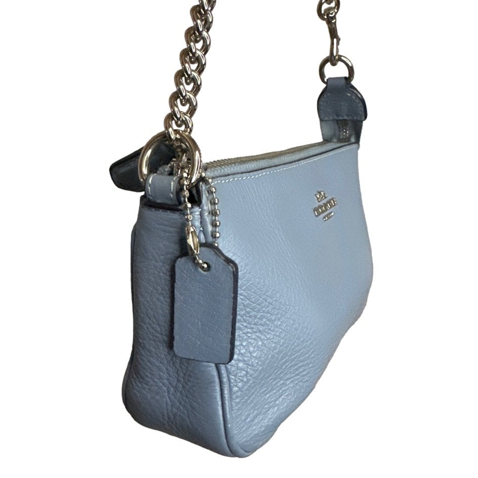 COACH Nolita 19 Pebble Blue Mini Purse / Small Purse / Wristlet