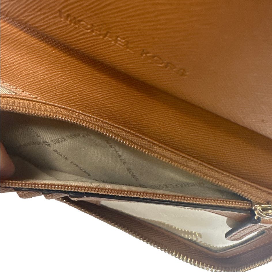 Michael Kors Brown Zip Around Wallet