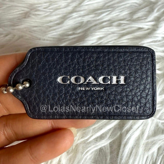 2" COACH Fob Bag Charm Hang tag Hangtag
