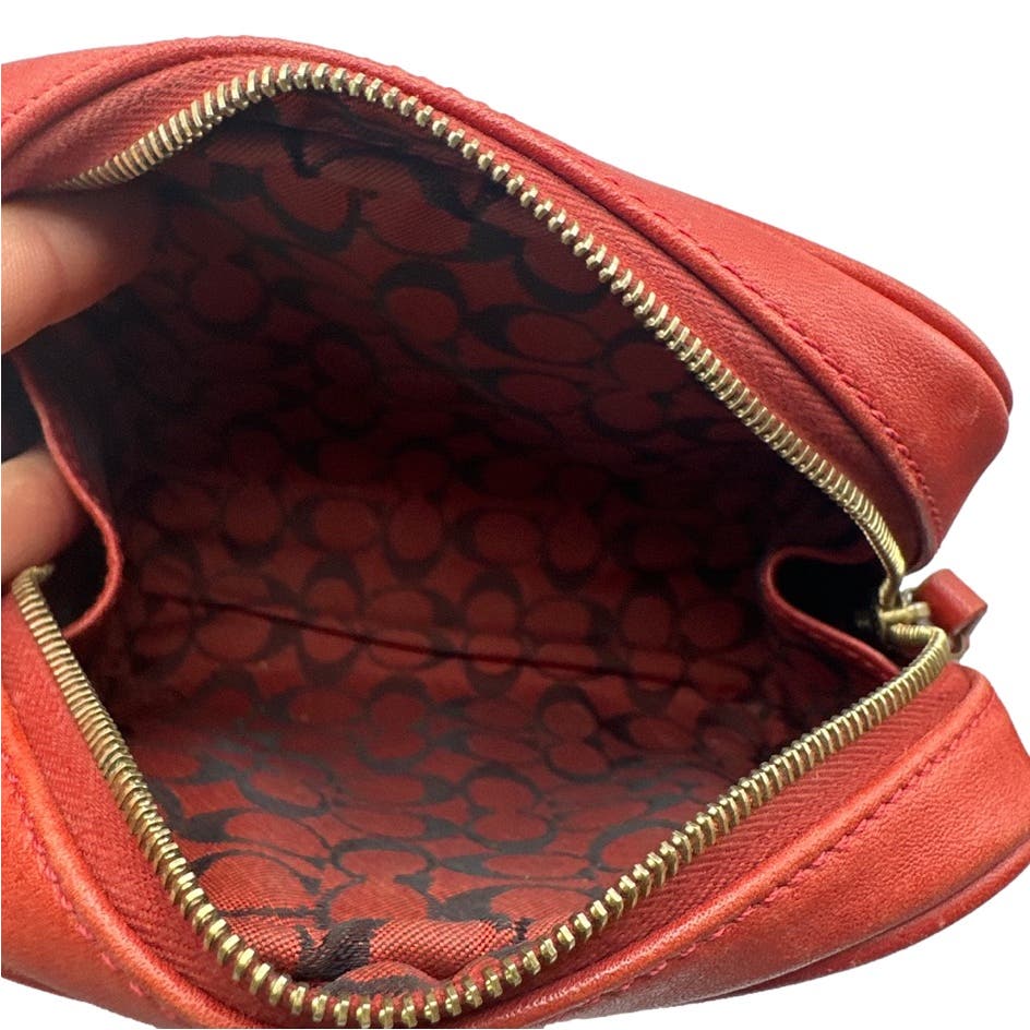 Vintage COACH Red Pouch
